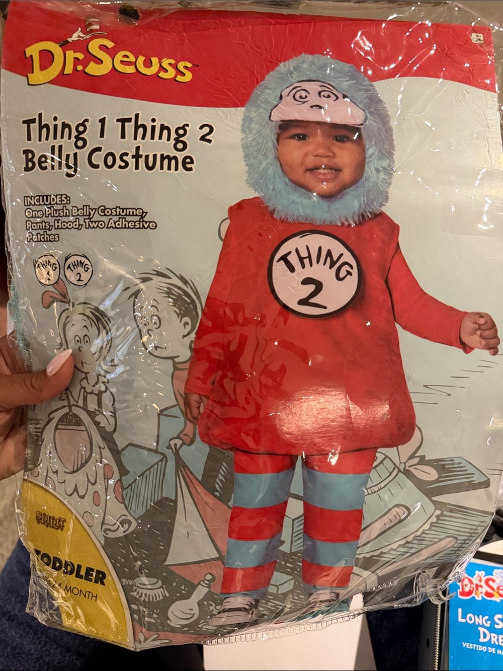 Dr. Seuss Thing 2 Toddler Red and Blue Costume